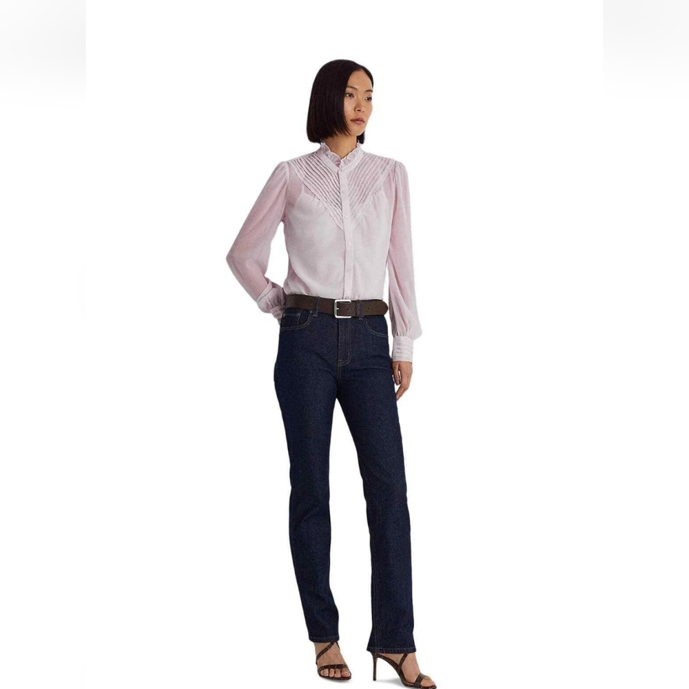 Ralph Lauren Georgette Blouse, M - Picture 2 of 9